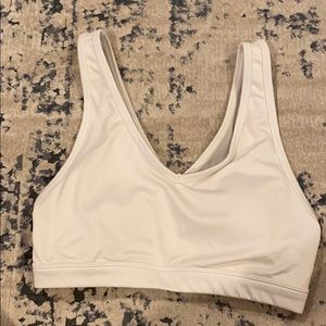White sports bra